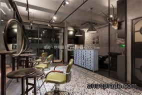 最新个性风格理发店设计装饰效果图