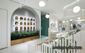 美甲美睫店装饰实景图,美甲美睫店装饰布局图