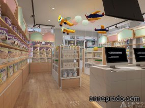 母婴店设计效果图,母婴店装修设计图片