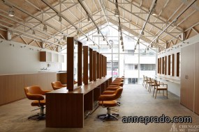 理发店装修设计实景图,理发店装修设计案例图