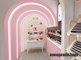 化妆品店装修设计效果图,化妆品店装修设计布局图