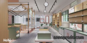 母婴店设计效果图,母婴店装修设计图片