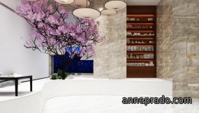 理发店设计效果图,理发店装修布局图