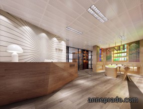 商务稳重风办公室前厅装修设计效果图,商务稳重风办公室前厅