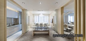 科技时尚办公室会议室设计效果图,办公室会议室设计效果图