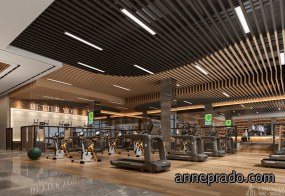 健身房装修设计实景图,健身房装修设计图片