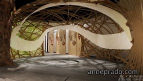 丝绸文化展厅设计效果图,丝绸文化展厅效果图