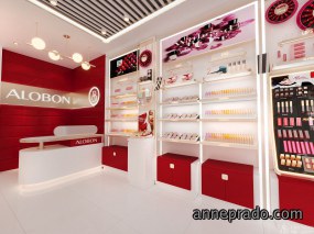 化妆品店装修案例图,化妆品店装修效果图