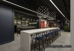 办公室过道简约吊顶装修效果图大全