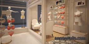 内衣店装饰效果图,内衣店设计大图