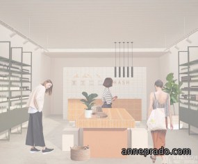 护肤品店设计案例图,护肤品店设计效果图