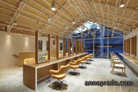 理发店装修设计效果图,理发店设计布局图