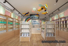 母婴店设计布局图,母婴店设计效果图