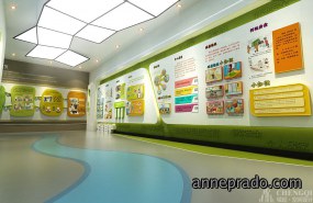 简单现代感青少年文化馆装饰效果图,现代感青少年文化馆效果图