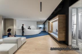 最新办公室成品玻璃隔断装饰实景图