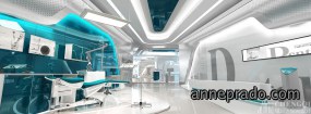 现代简约风展厅装饰设计商业图,简约风展厅装饰设计商业图