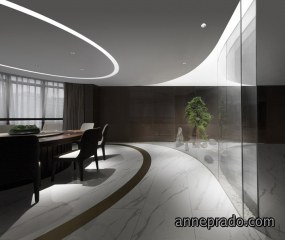 稳重型办公室装修风格图