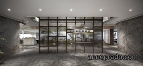 文化传媒公司前厅设计效果