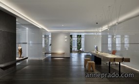 商贸公司办公室前厅装修设计效果图,办公室前厅装修设计效果图