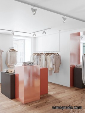 女装店装修设计布局图,女装店装修设计效果图