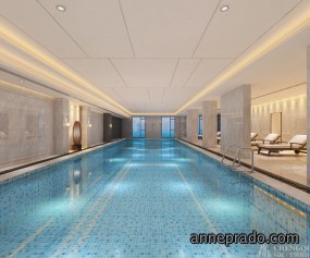 游泳馆装饰案例图,游泳馆装饰实景图