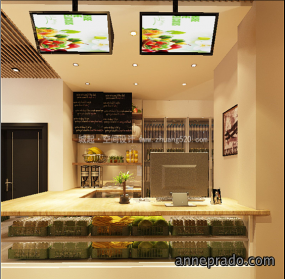 最新水果店设计装饰效果图片