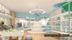 孕婴店装饰实景图,孕婴店装饰效果图