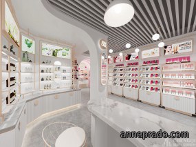 化妆品店设计案例图,化妆品店设计效果图