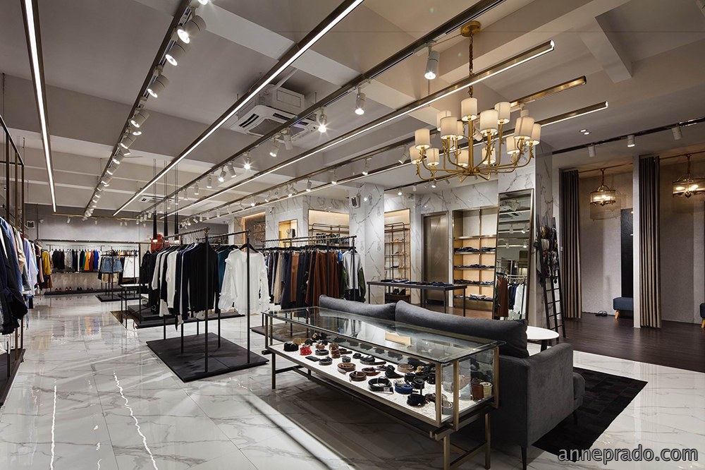 店面装修案例图片,服装专卖店装饰实景图