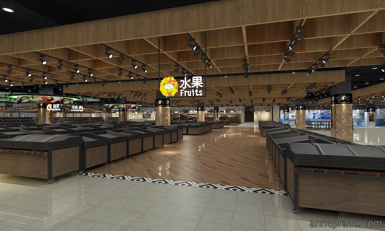 大型购物超市空间设计图片,大型购物超市设计图片