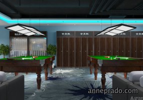  台球厅空间设计效果图,台球厅装饰图片