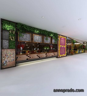 茶餐厅装饰效果图,茶餐厅装修设计图片