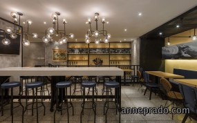 快餐店设计案例图,快餐店装饰效果图