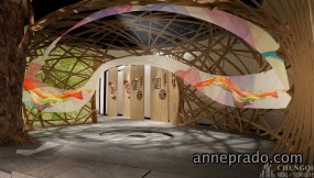 丝绸文化展示馆设计效果图,丝绸文化展示馆效果图