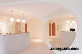 美容院设计布局图,美容院设计效果图