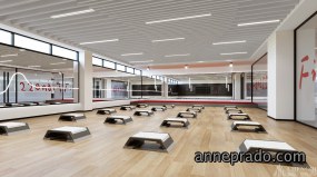健身俱乐部空间装饰案例图,健身俱乐部空间装饰效果图