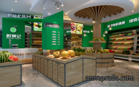 水果店装修设计效果图,水果店装修设计图片