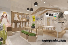 宝宝衣服店装饰布局图,宝宝衣服店装饰效果图