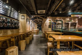 烧烤店设计效果图,烧烤店设计实景图