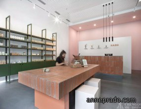 护肤品店装饰效果图,护肤品店装饰布局图