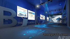   简约风展厅设计案例图,展厅设计案例效果图