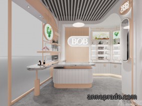 化妆品店空间设计案例图,化妆品店空间设计效果图